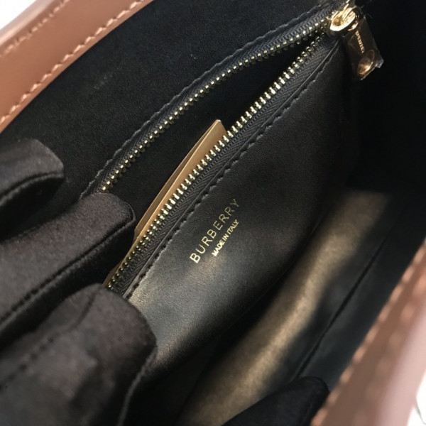 B**rry mini two-tone canvas and leather pocket bag