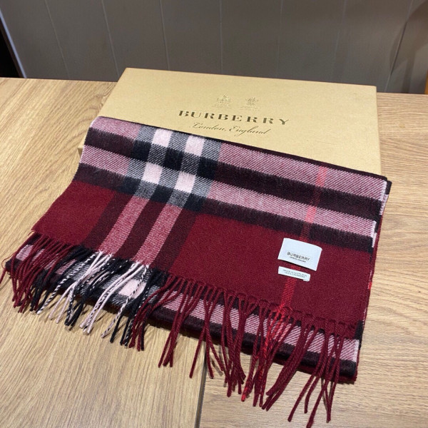 B**rry check cashmere scarf