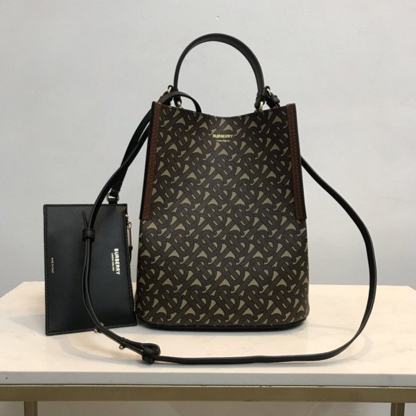 B**rry small monogram e-canvas peggy bucket bag