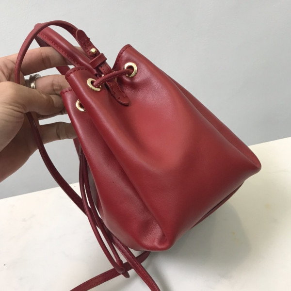 B**rry bmonogram motif leather bucket bag
