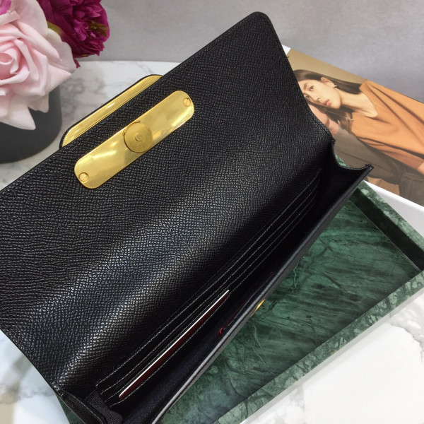 VALENTINO GARAVANI VSLING GRAINY CLUTCH