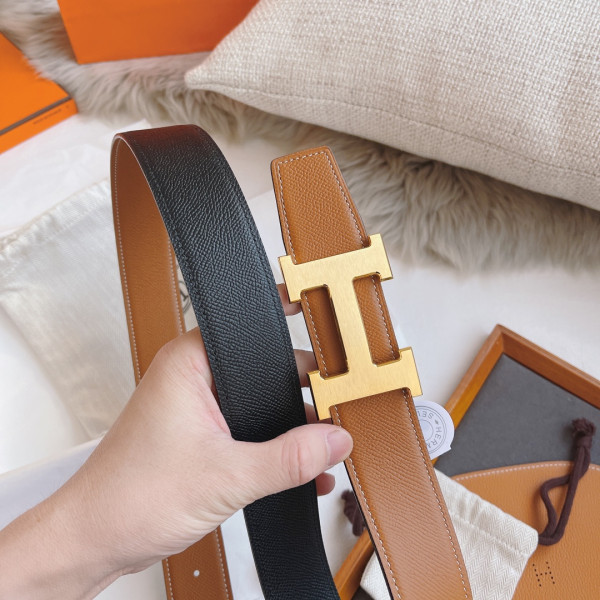 H**mes belt-silver/gold