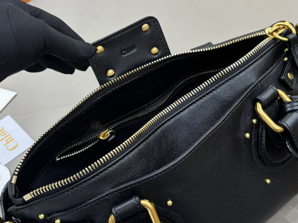 Chloe Paddington bag in grained leather - 36*18*18cm