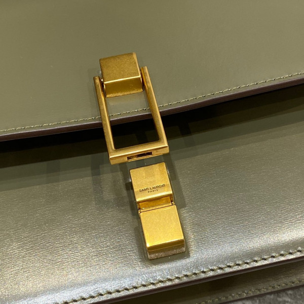 Y*L loulou carre satchel in smooth leather