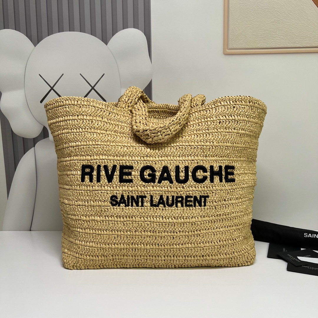 y*l rive gauche S*pple tote bag