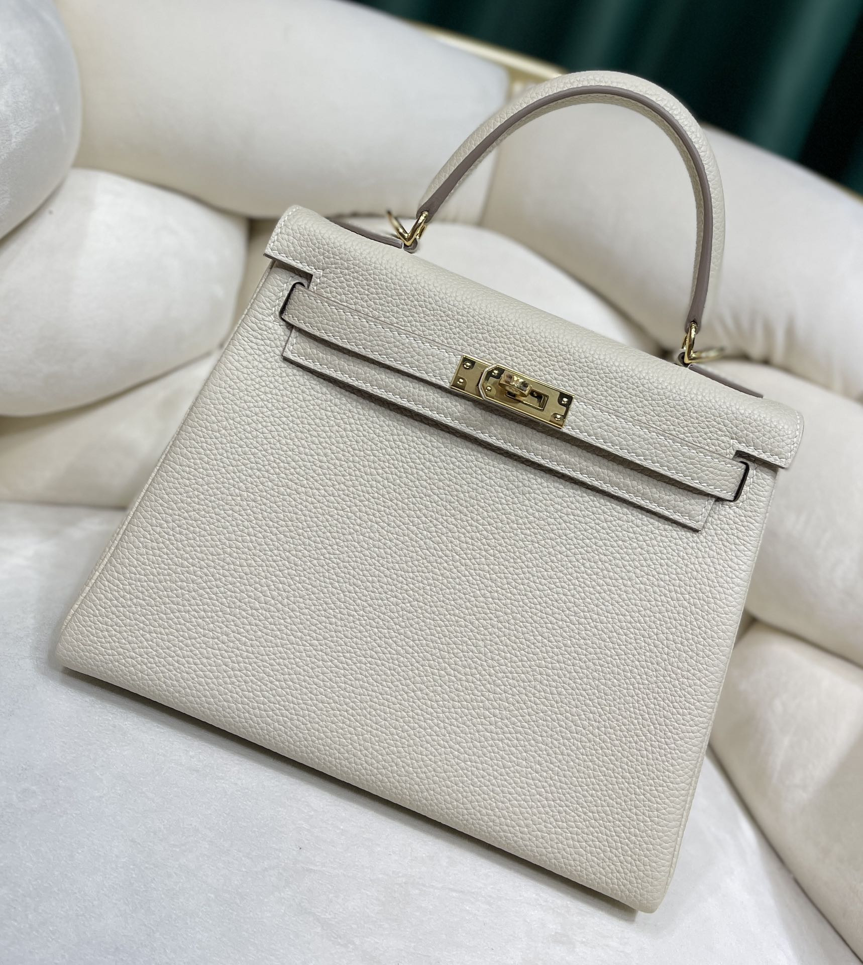 H**mes kelly 25cm all handmade togo leather