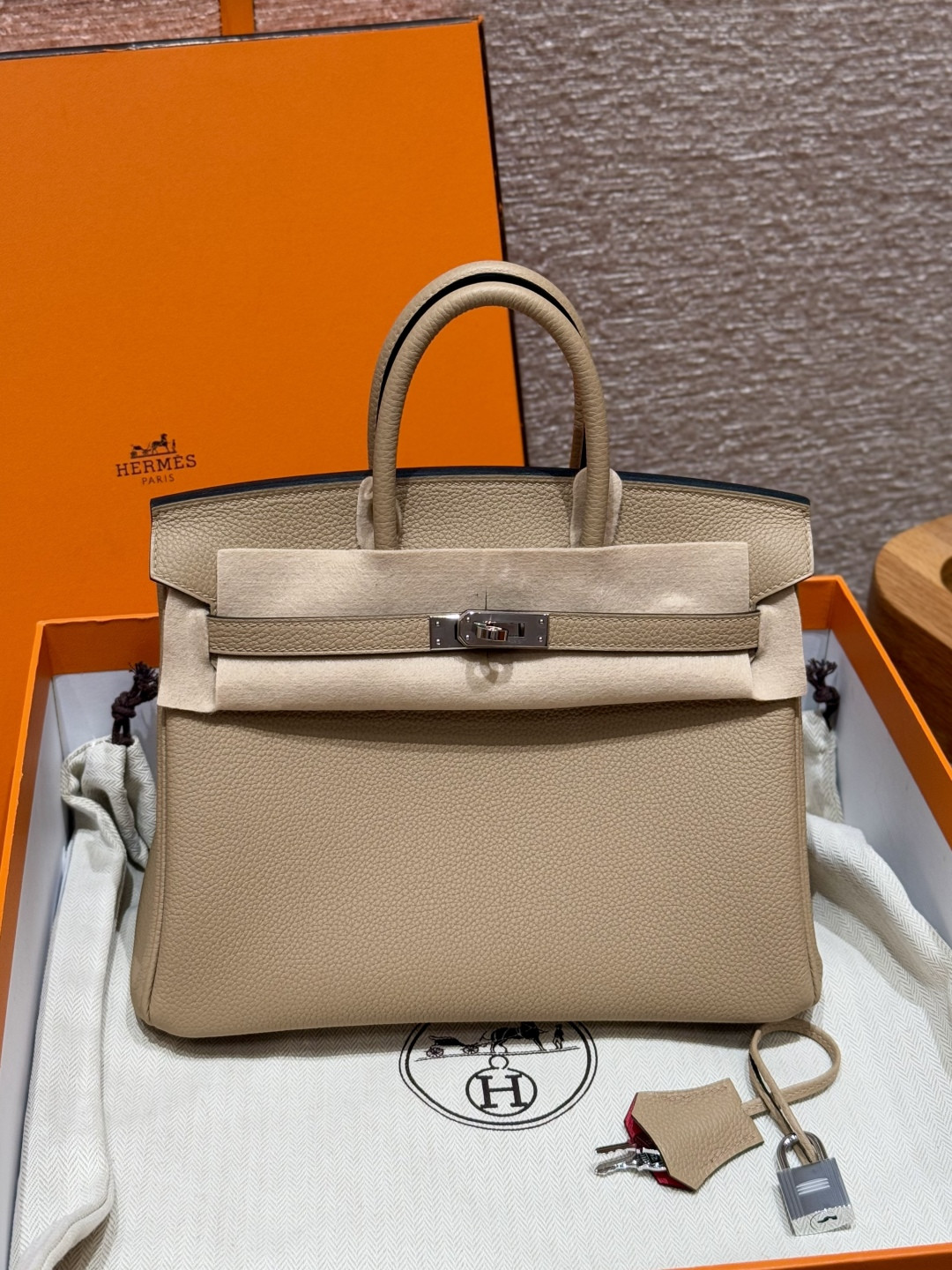 H**mes birkin 25cm-togo leather